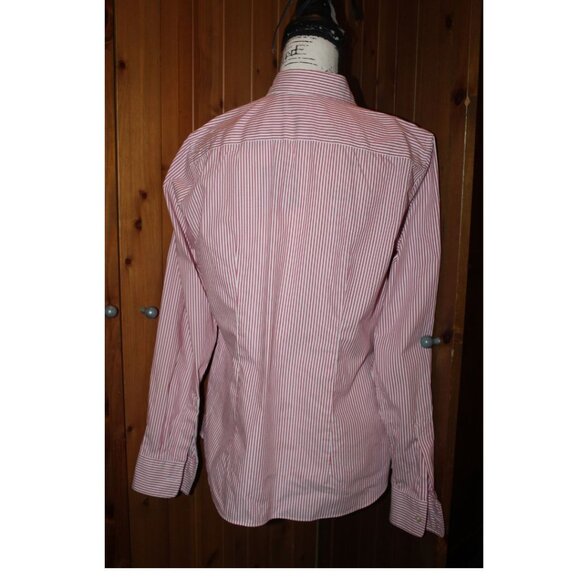 Lands End No Iron Pinpoint Oxford Size 12 - Picture 4 of 10